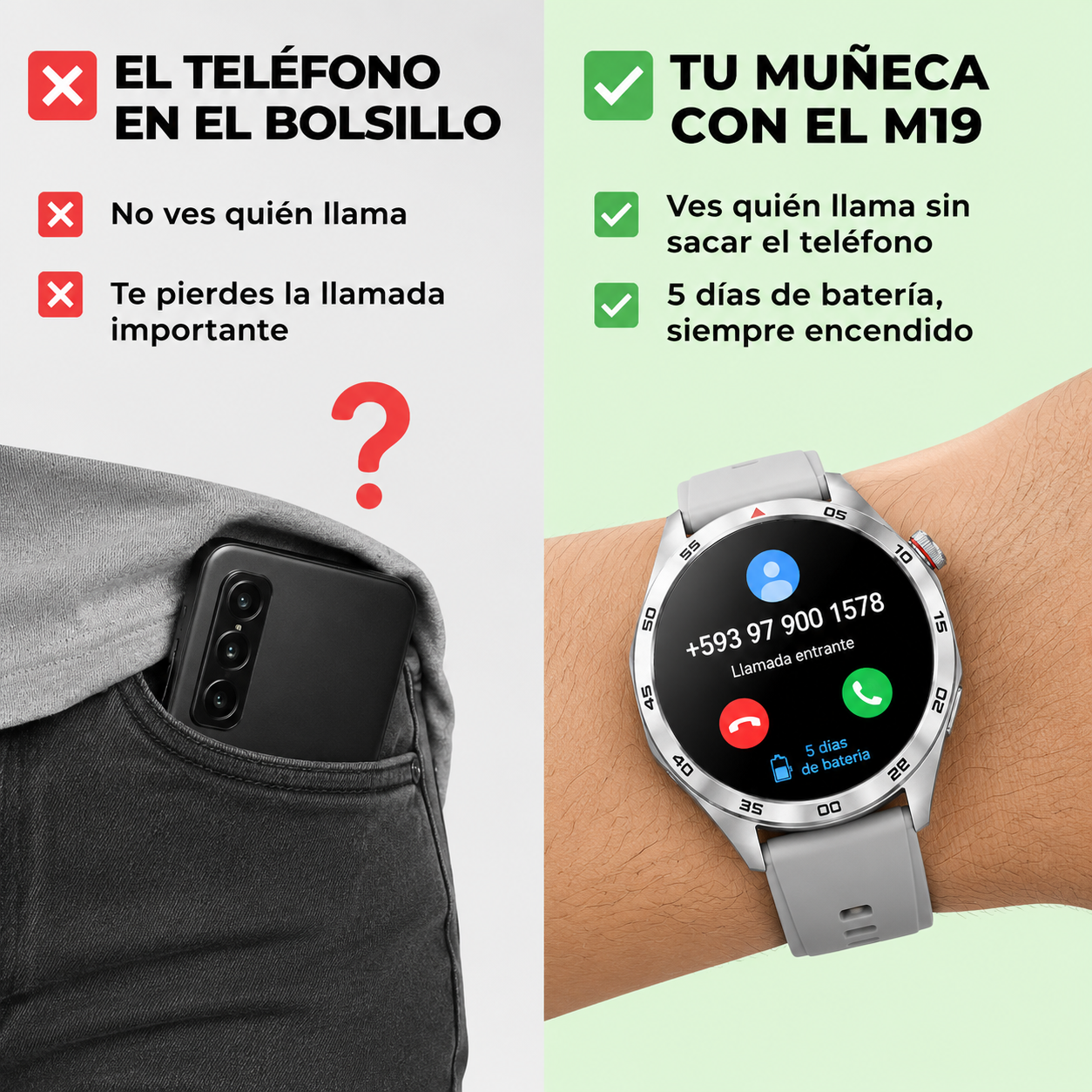 Reloj Inteligente Smart Watch M19 — vista 2