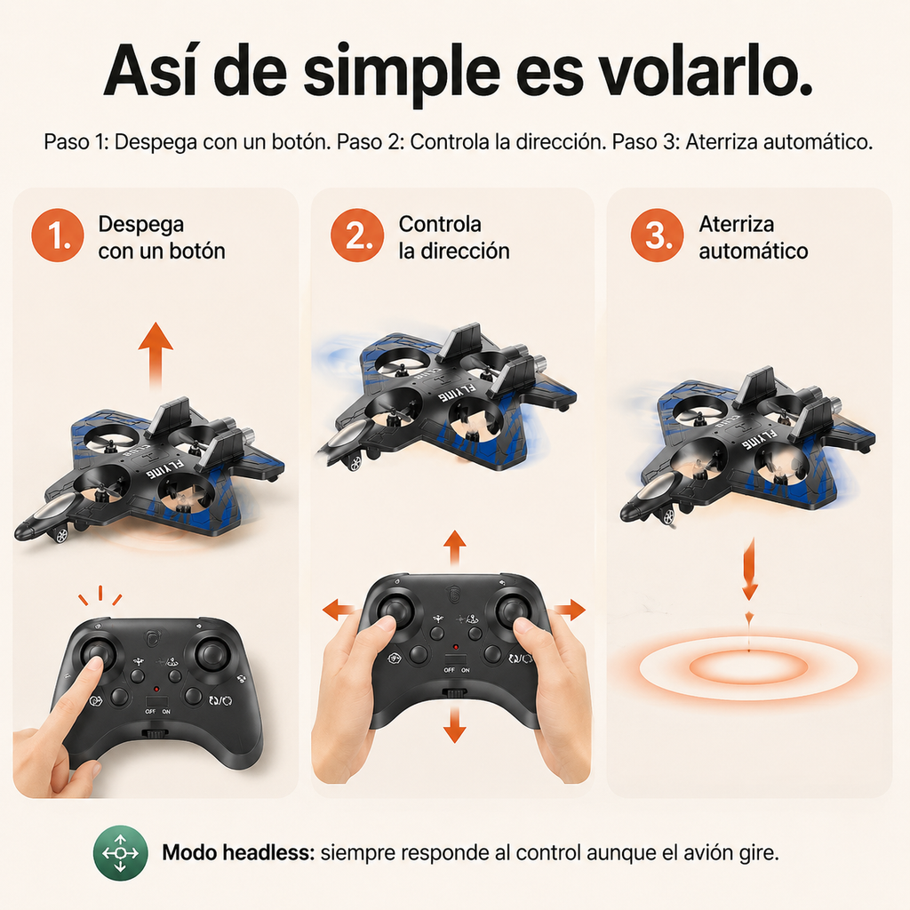 Avion Tipo Dron 360 A Control Remoto — vista 4