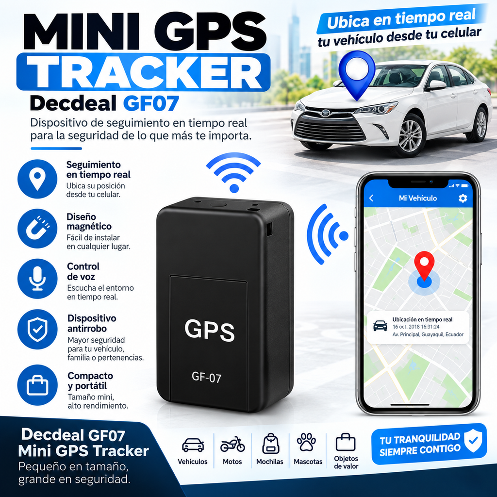 Mini Gps Tracker - Rastreador magnético del tamaño de un pulgar